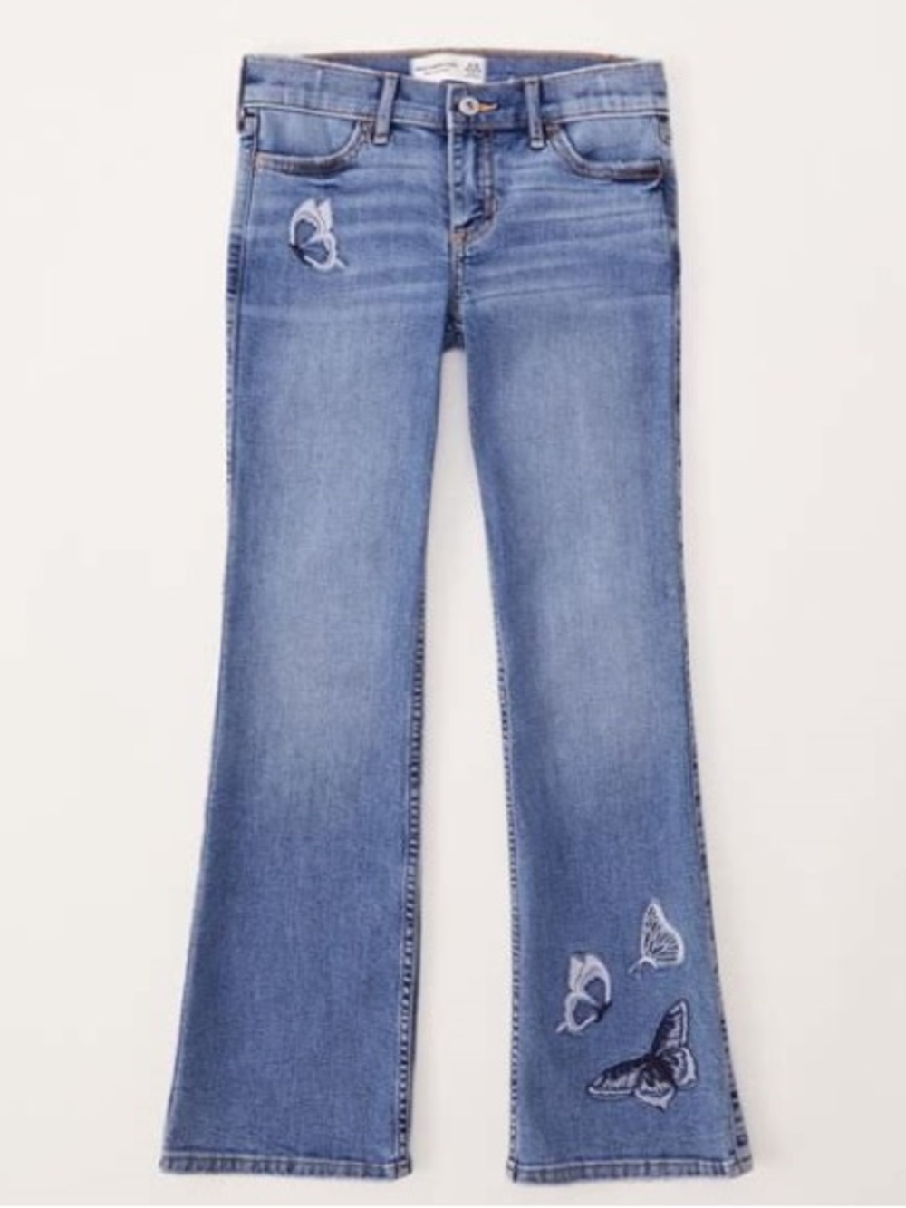Abercrombie Kids Low Rise Bootcut with Butterfly Design